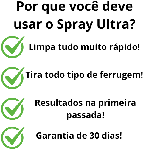 Spray Ultra Clean - XÔ SUJEIRA DE FORMA FÁCIL