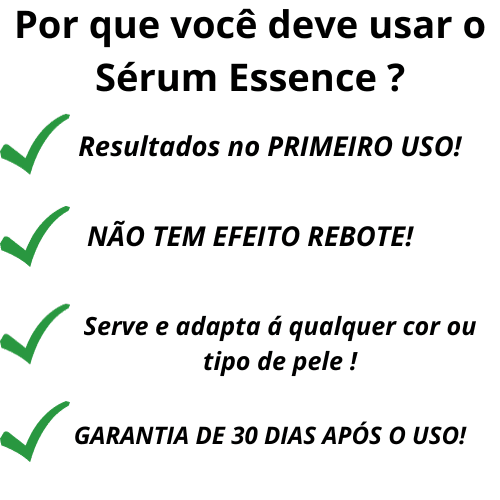 Sérum ESSENCE - XÔ MELASMA E MANCHAS - RESULTADOS NO PRIMEIRO USO + BRINDE EXCLUSIVO - Minha loja