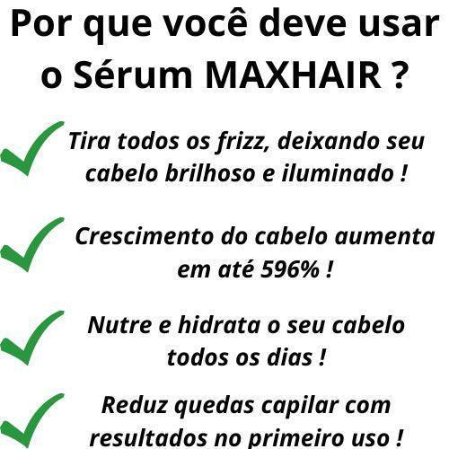 Sérum MAXHAIR - XÔ FRIZZ + CRESCIMENTO - RESULTADOS NO PRIMEIRO USO + BRINDE ILUMINADOR - Minha loja